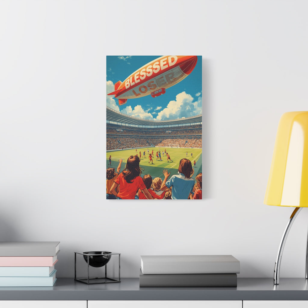 Blessed Loser Soccer Canvas Wall Art