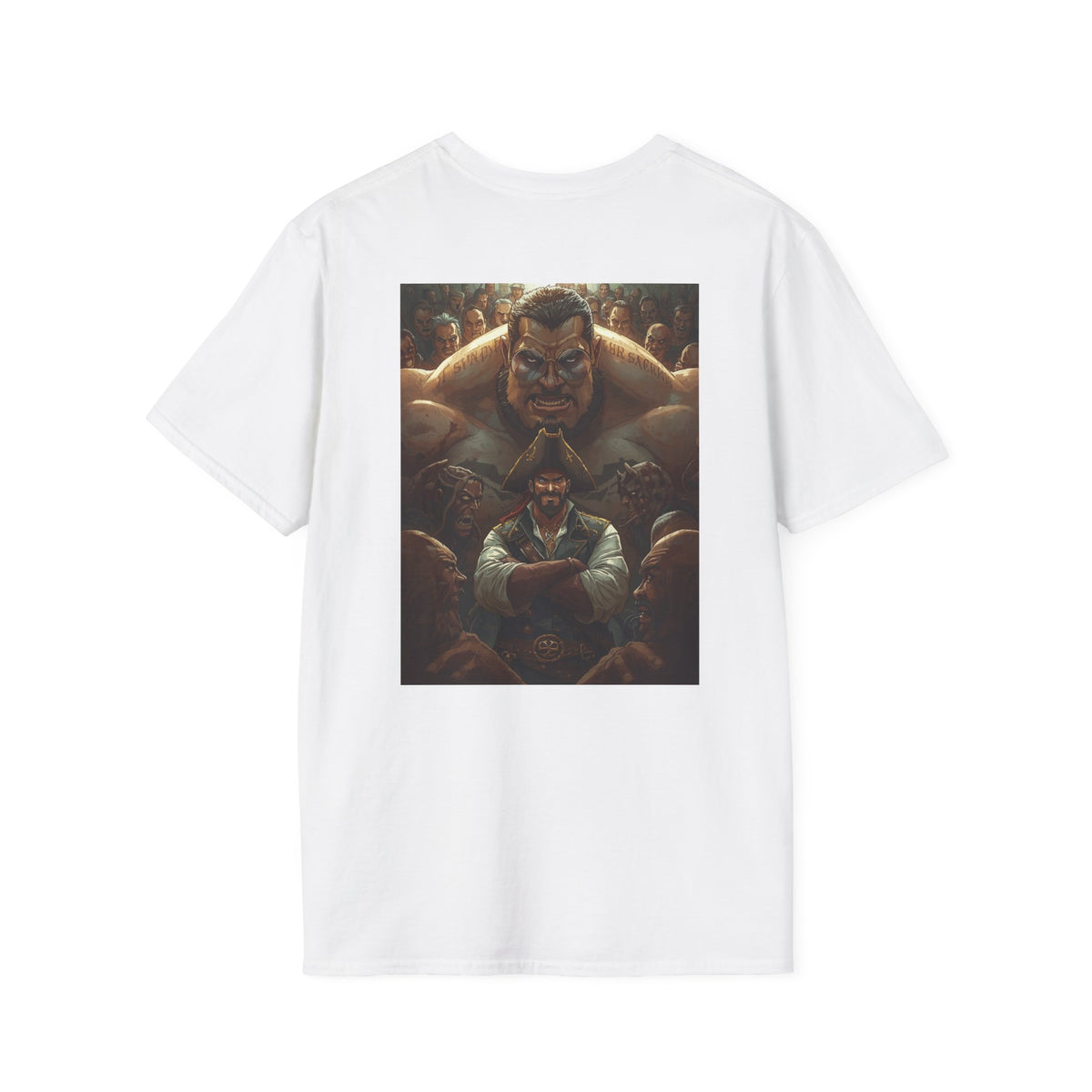 Blessed Loser Graphic Unisex T-Shirt, little bro - back graphic design featuring a bold illustration.