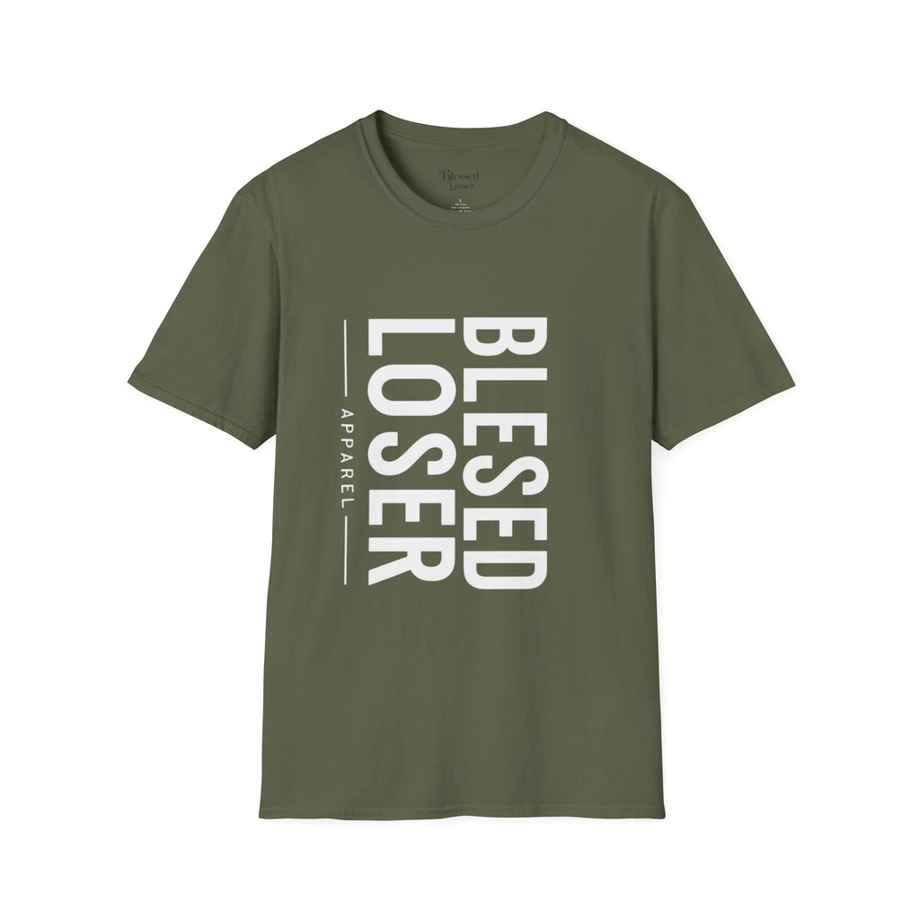 Blessed Loser T-Shirt | Vertical Bold Text Graphic Tee
