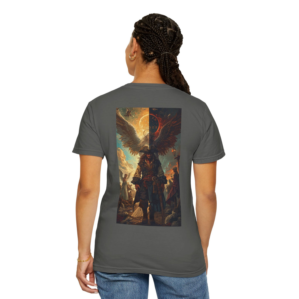 Epic Fantasy Adventure Graphic T-Shirt - Unisex, Comfortable Tee, Unique Gift for Fans, Perfect for Conventions, Everyday Wear - Color: Pepper.