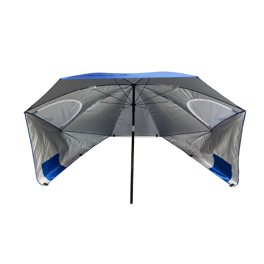 Lounge Wagon 7ft XL Sports Umbrella with UPF 50+ Shielding & Storage