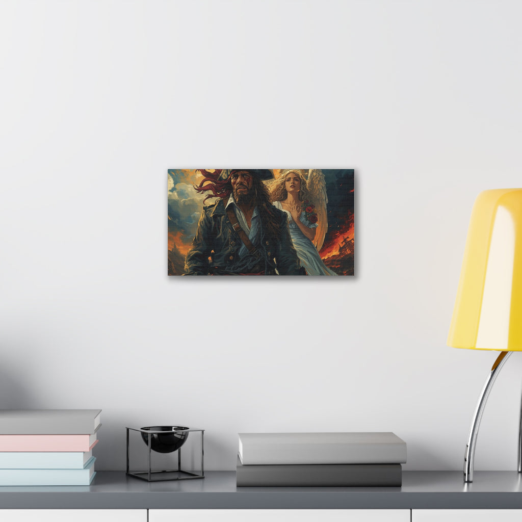 Blessed loser Pirate Angel Canvas Art