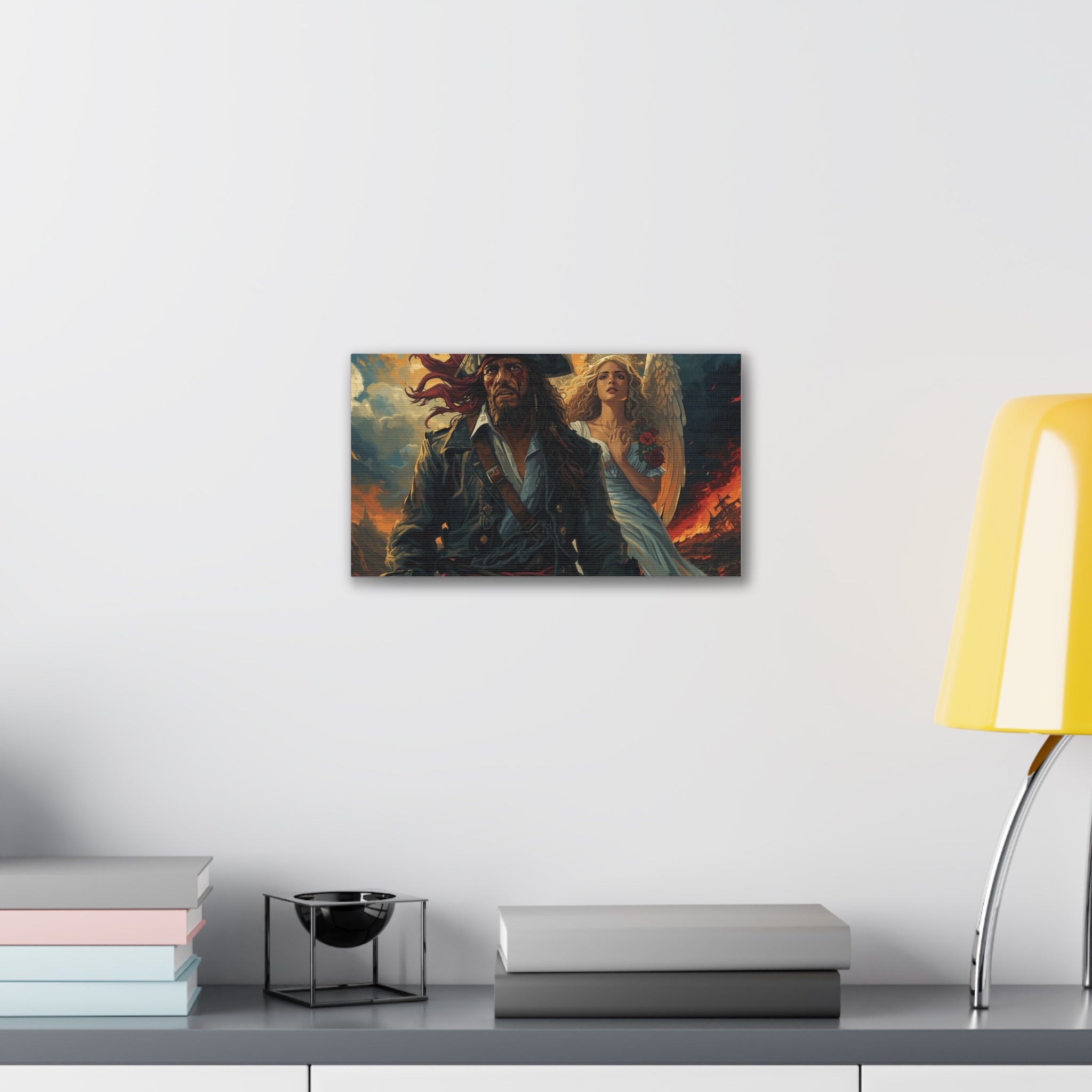 Blessed loser Pirate Angel Canvas Art