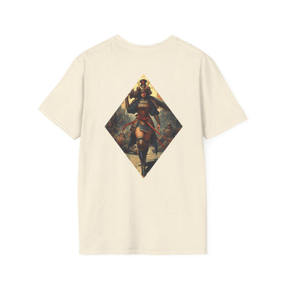 T-Shirt — "Blessed Loser" Minimal Chest Logo Tee featuring a striking graphic design on the back.