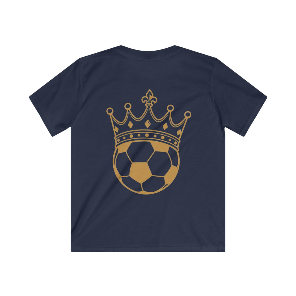 Kids Tee — 'FASTT' Soccer Ball with Crown Graphic Youth футболка