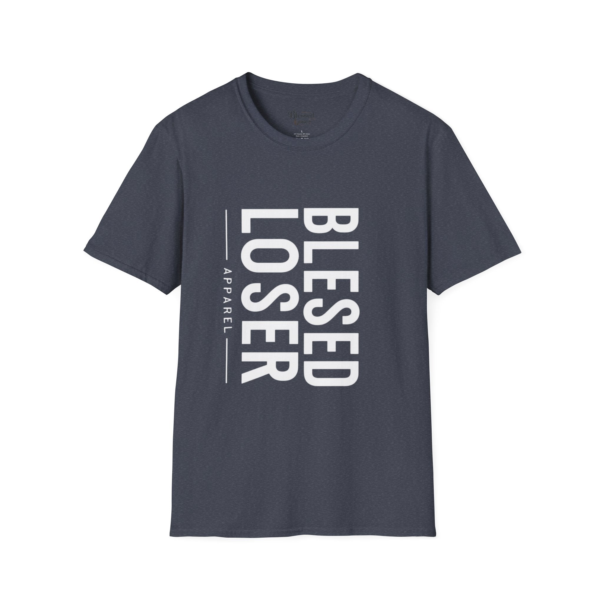 Blessed Loser T-Shirt | Vertical Bold Text Graphic Tee