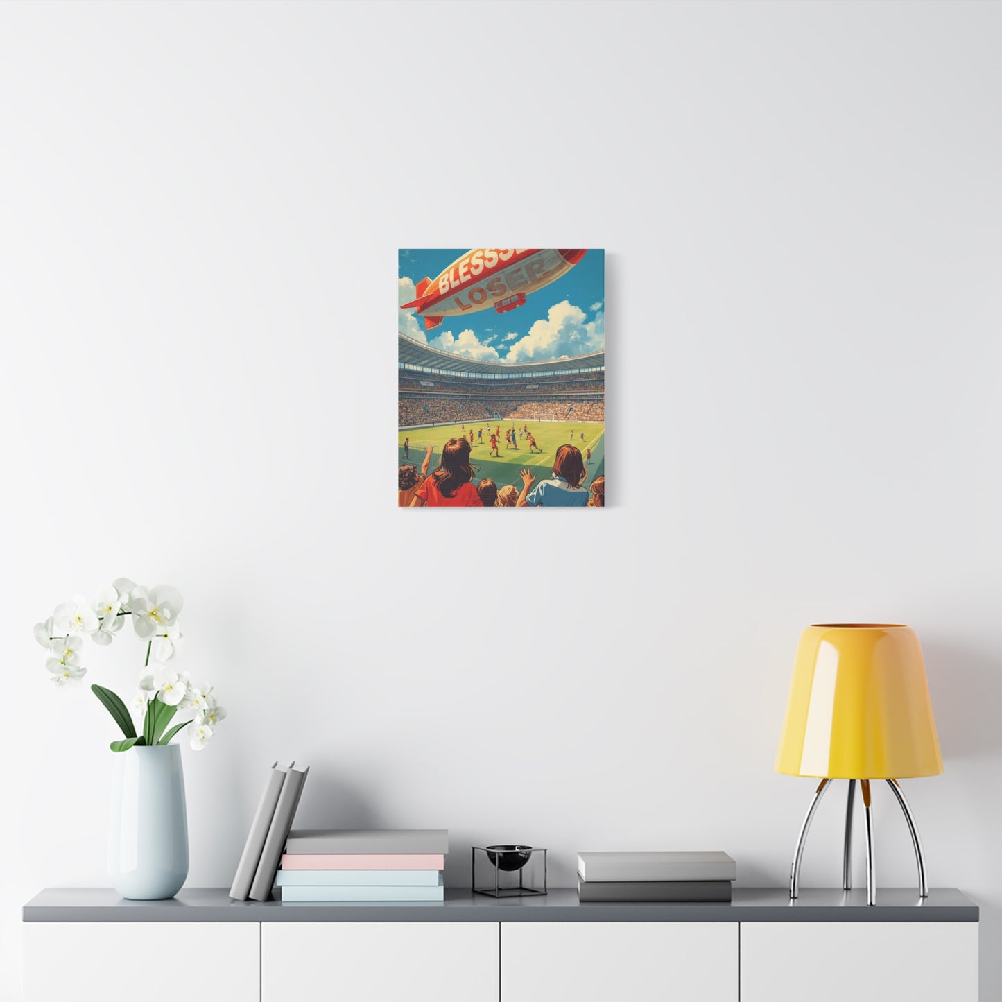 Blessed Loser Soccer Canvas Wall Art