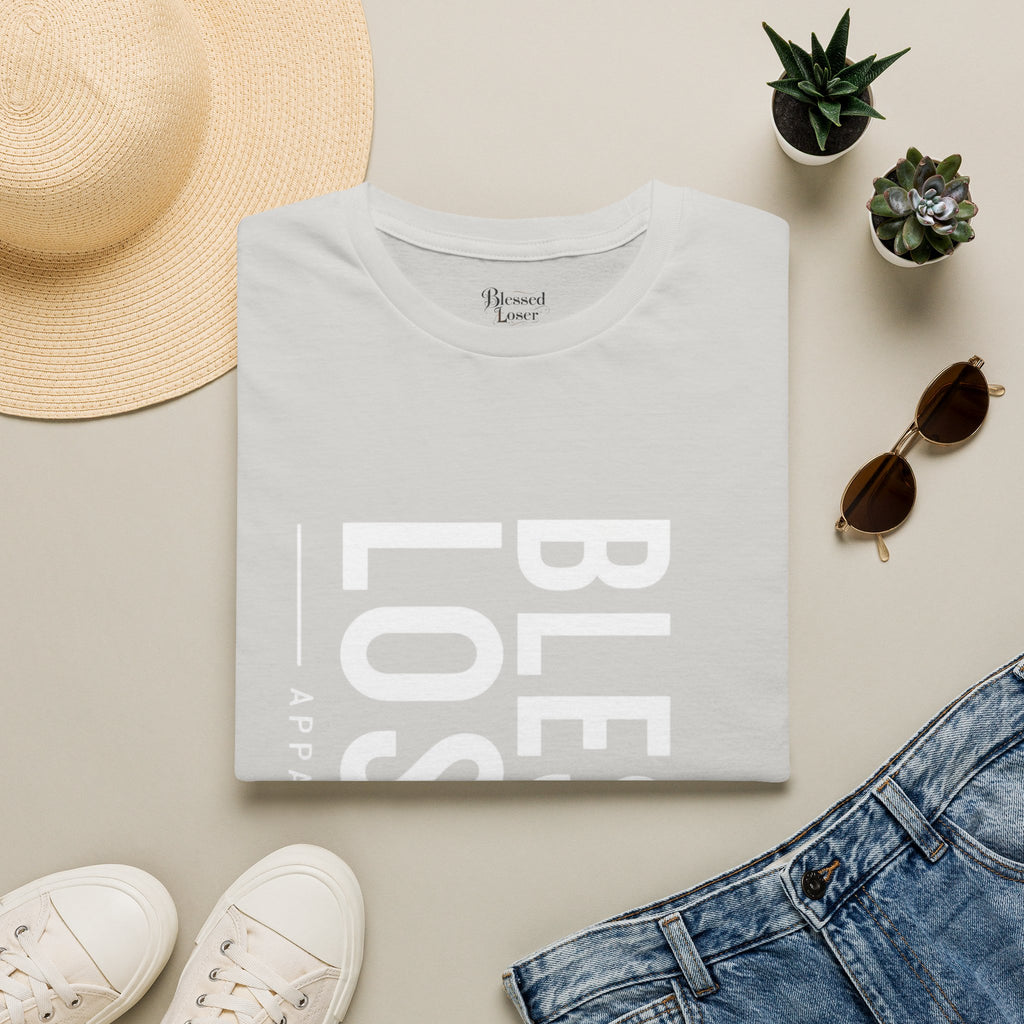 Blessed Loser T-Shirt | Vertical Bold Text Graphic Tee