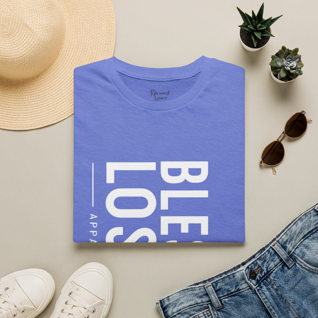 Blessed Loser T-Shirt | Vertical Bold Text Graphic Tee