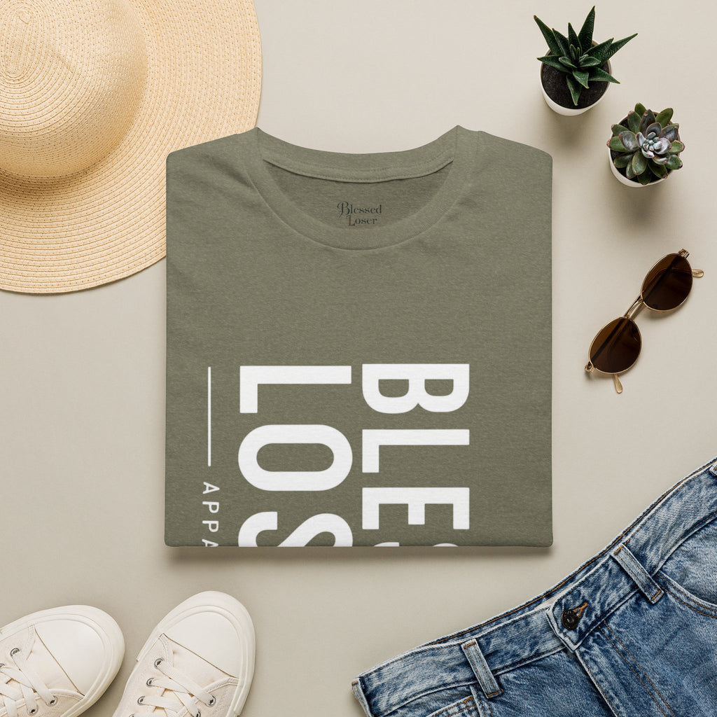 Blessed Loser T-Shirt | Vertical Bold Text Graphic Tee