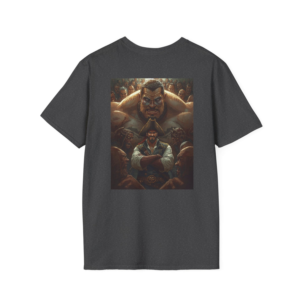 Blessed Loser Graphic Unisex T-Shirt, little bro in dark heather featuring a bold graphic design.