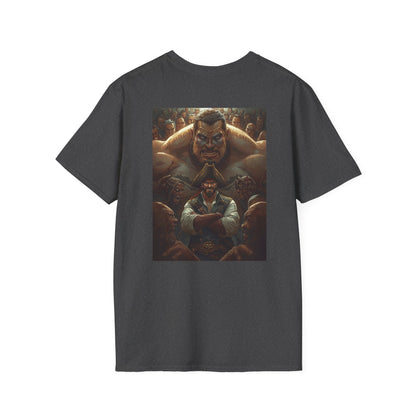 Blessed Loser Graphic Unisex T-Shirt, little bro in dark heather featuring a bold graphic design.