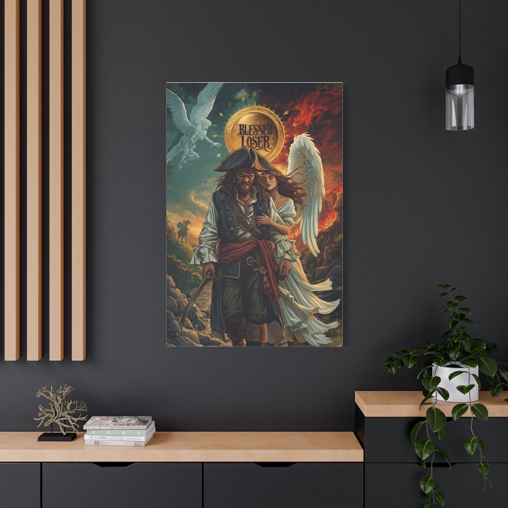 Blessed loser Canvas Print,  Blessed Loser Concept