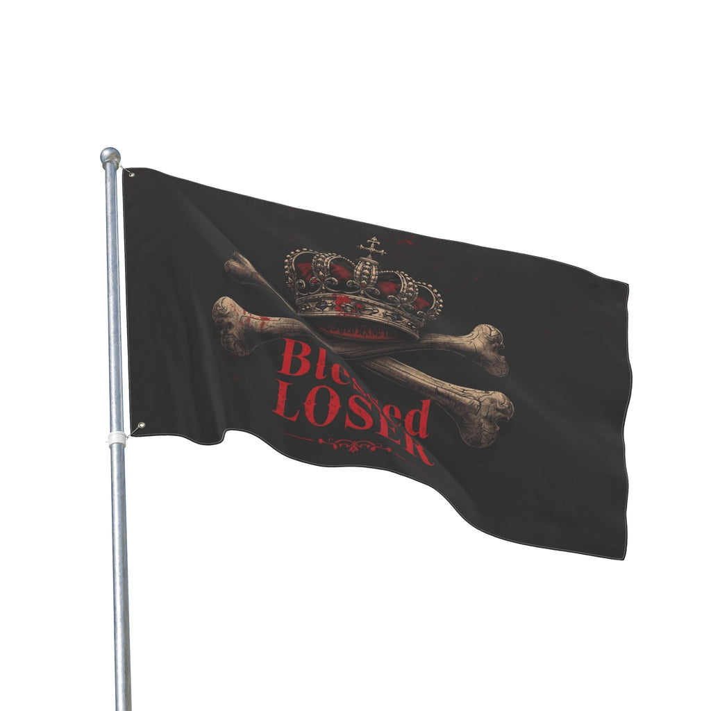 Blessed Loser Double Sided Flag, Gothic Home Decor, Unique Wall Hanging, Housewarming Gift, Party Decoration, Outdoor Banner
