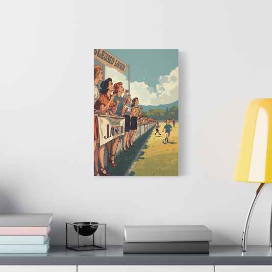 Blessed Loser Wall Decor,Vintage Sports Canvas Art