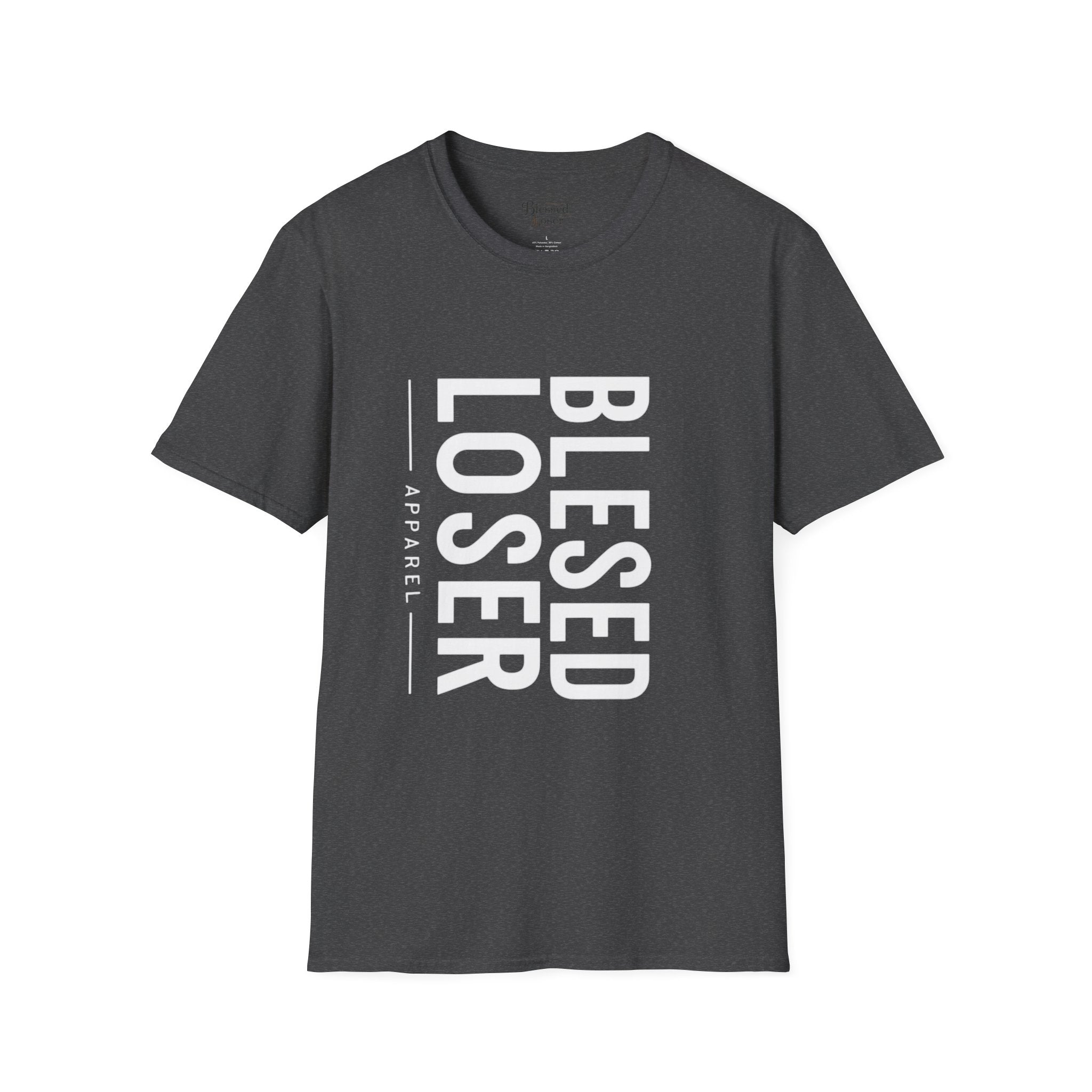 Blessed Loser T-Shirt | Vertical Bold Text Graphic Tee