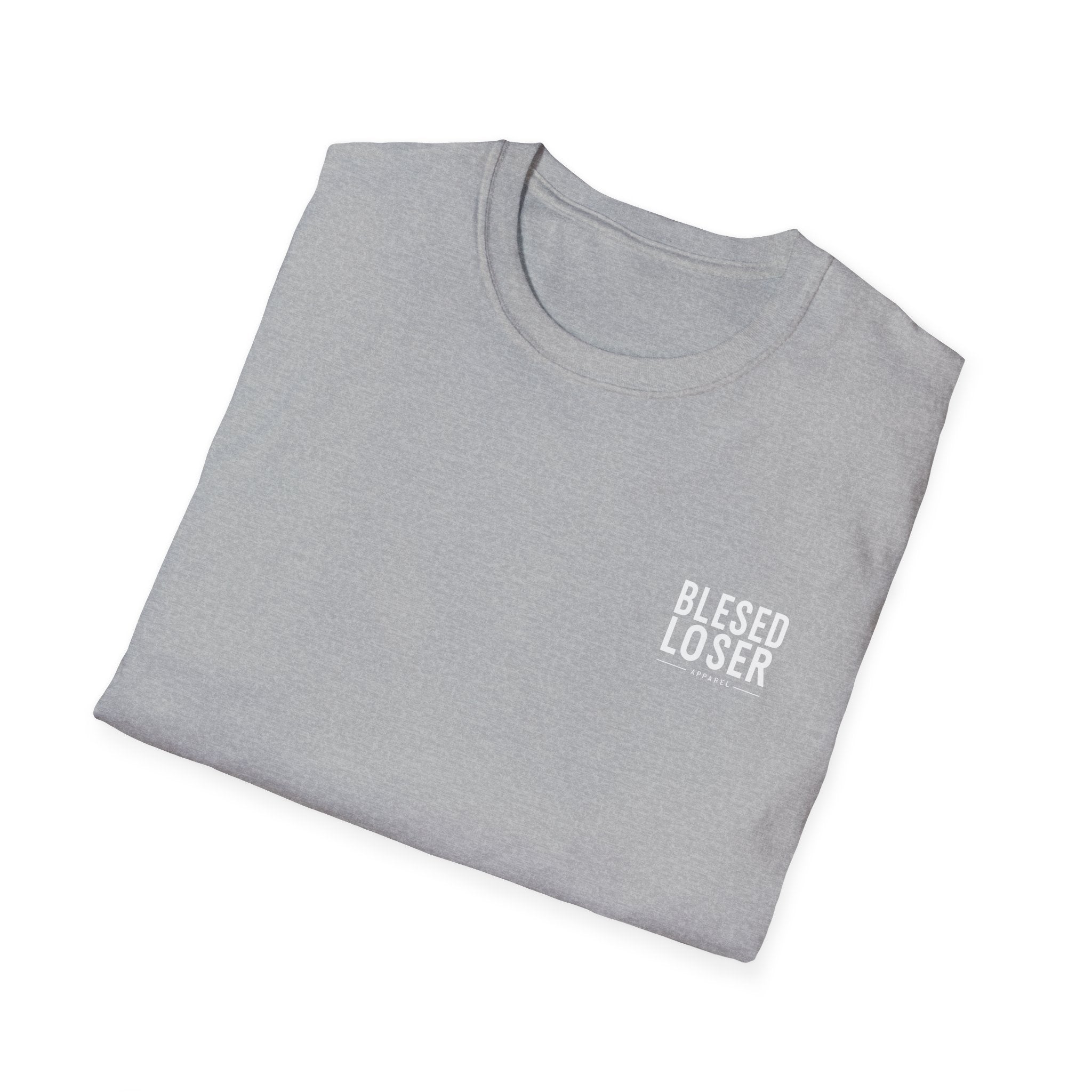 Blessed Loser T-Shirt — Minimal Chest Logo Casual Tee