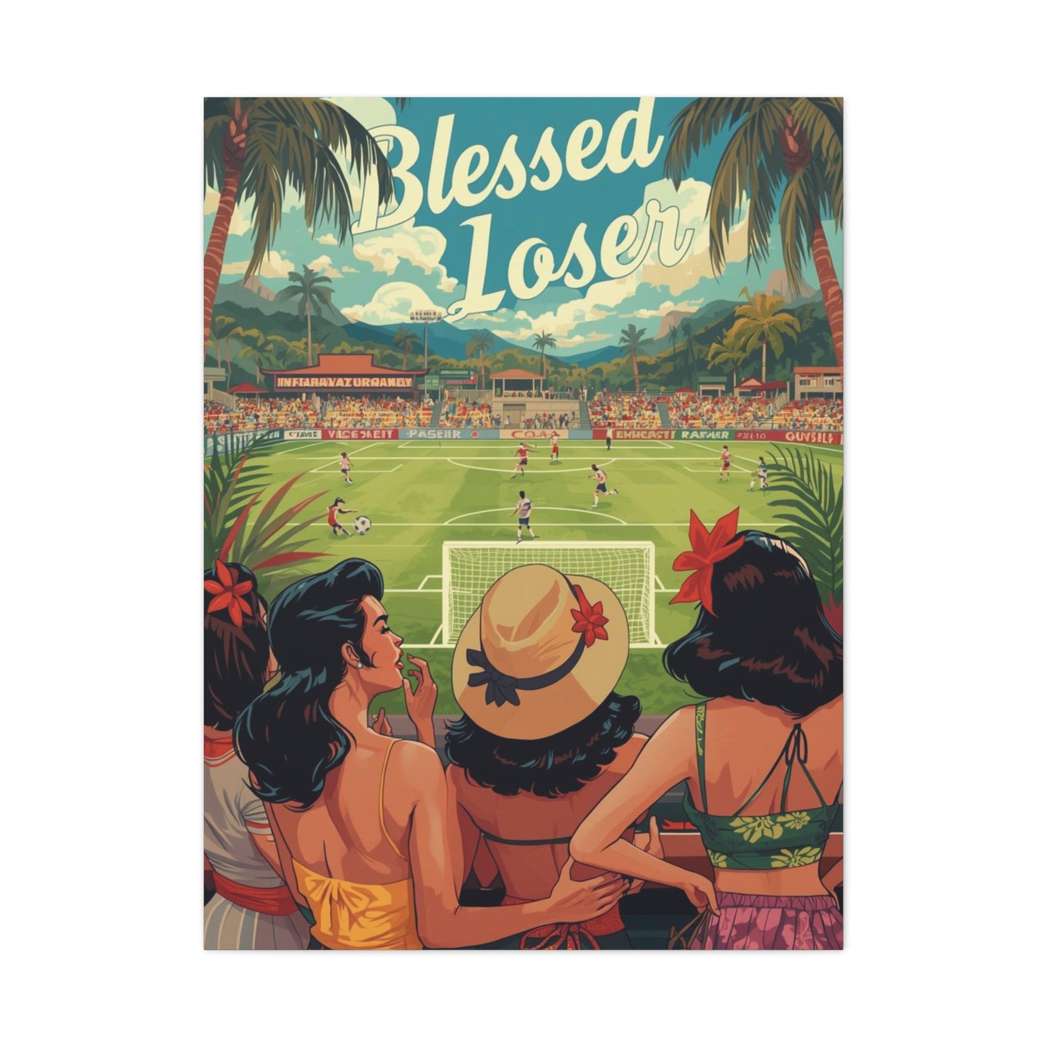 Blessed Loser Canvas Wall Art