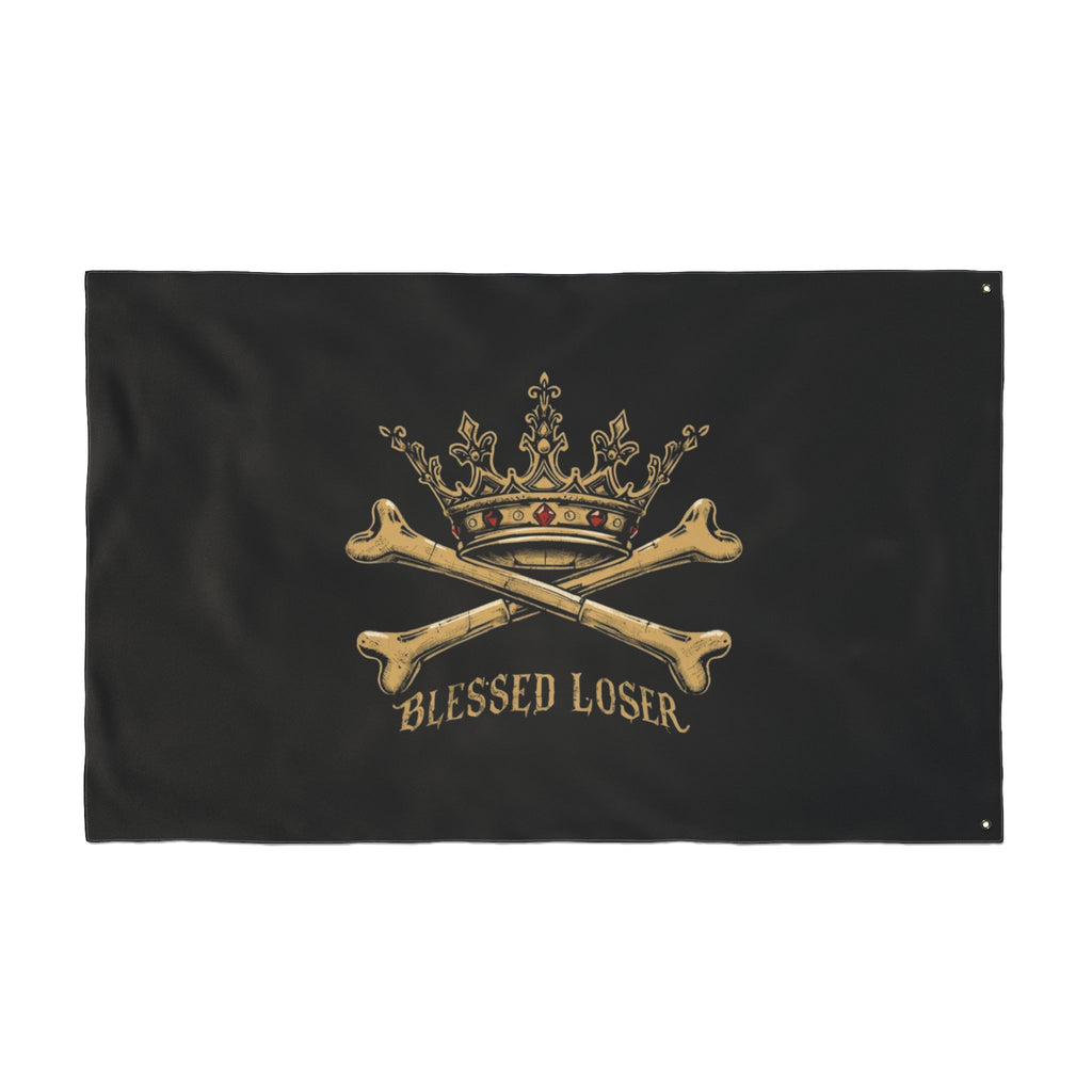 Double-Sided Blessed loser pirate flag