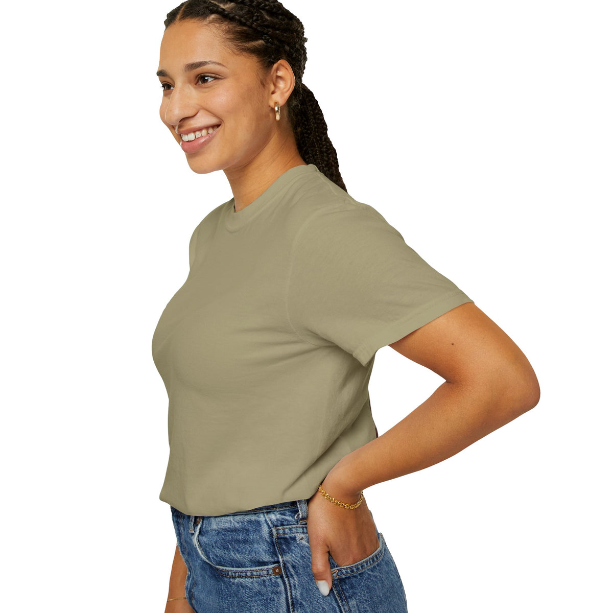 Blessed Losers Garment-Dyed T-Shirt, Comfort colors displayed on a smiling model.