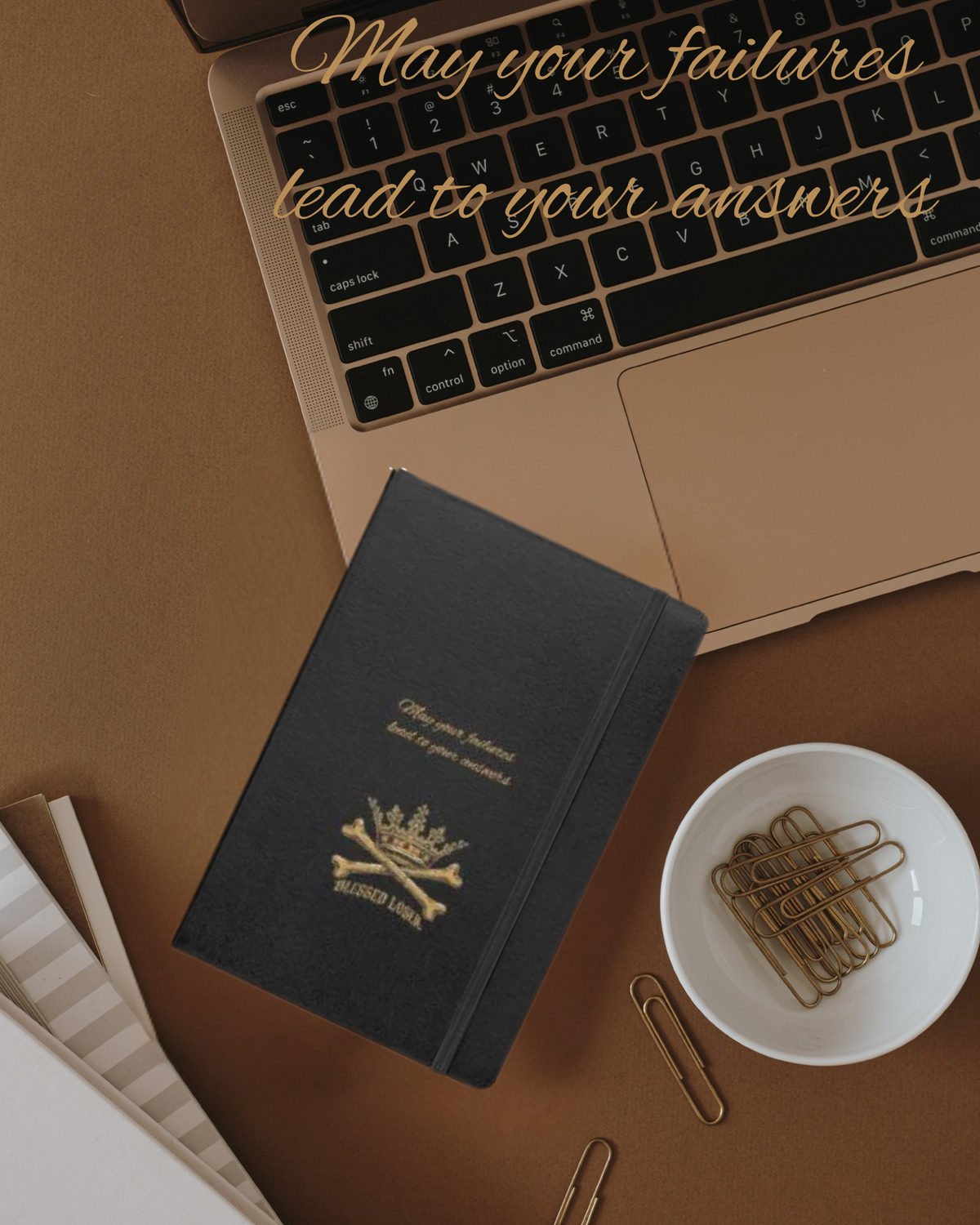 Hardcover Notebook Journal — Blessed Loser Little Black Book
