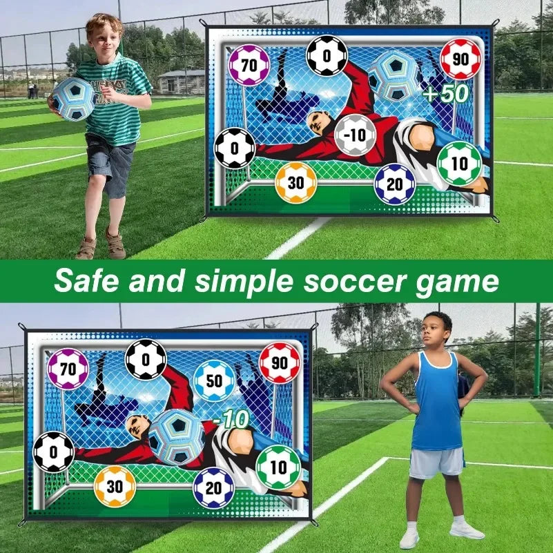 Soccer Game Mat Set Outdoor Indoor Soccer Toys Multiplayer Competitive