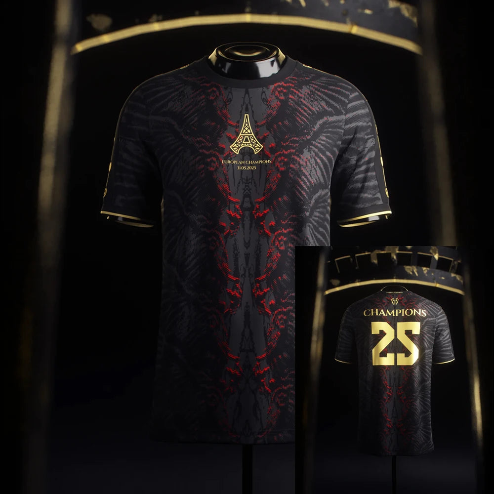 2025 Mens PSG Special Short Sleeve Football Shirt Training Soccer