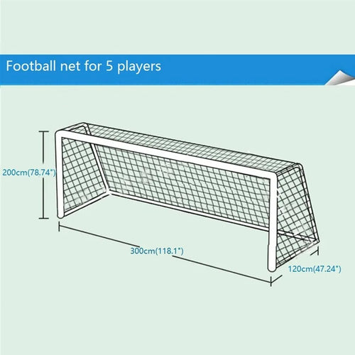 Football Net For Soccer Goal Post Junior Sports Training 3m x 2m 1.2m