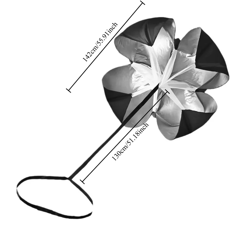 Adjustable Speed Parachute Agility Training Umbrella Football Soccer