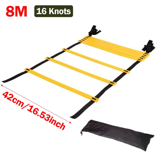 Agility Ladder Nylon Straps Soccer Football Speed Training Ladder