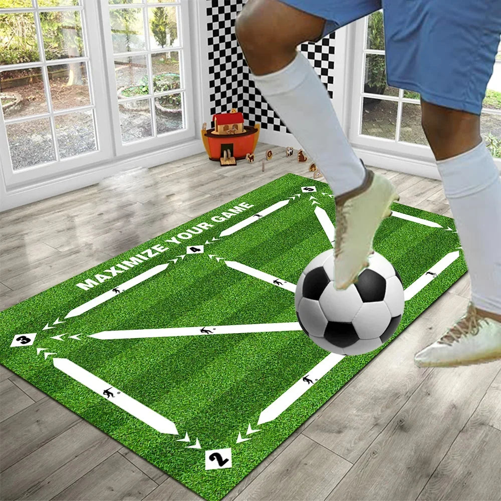 Football Training Mat Soccer Training Equipment Non Slip Foldable Kids