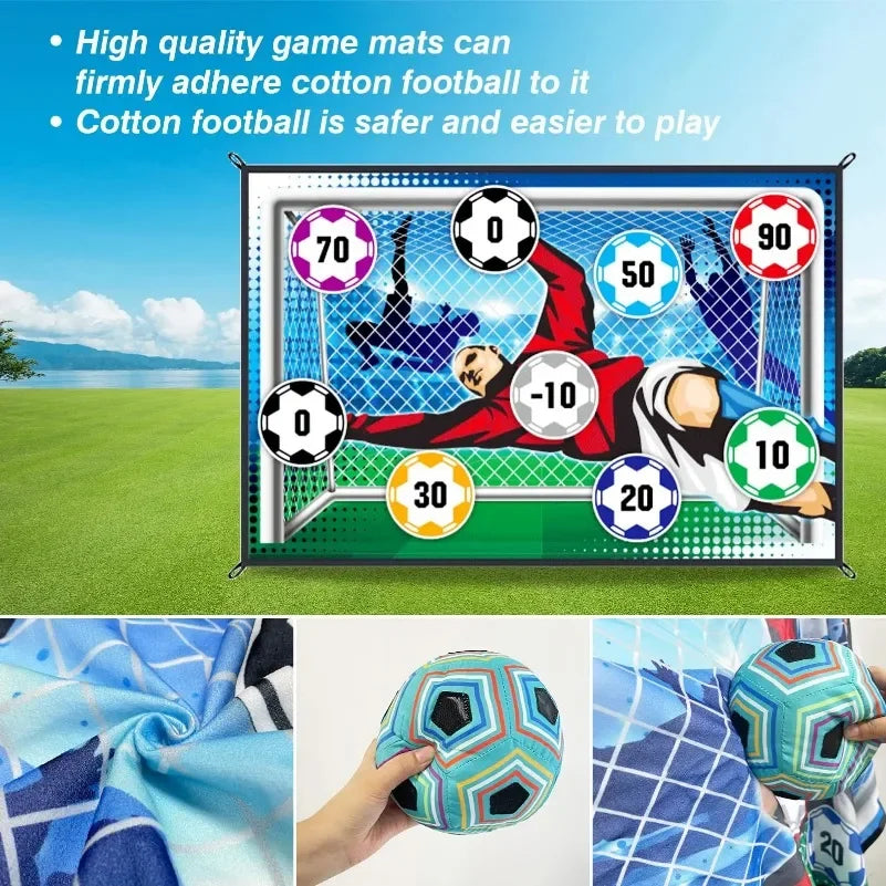 Soccer Game Mat Set Outdoor Indoor Soccer Toys Multiplayer Competitive