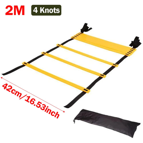 Agility Ladder Nylon Straps Soccer Football Speed Training Ladder