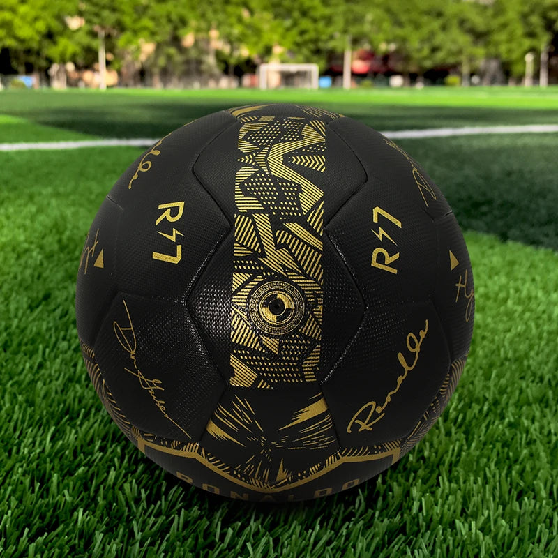 High Quality Black Football Size 5 Adult Outdoor Daily Training