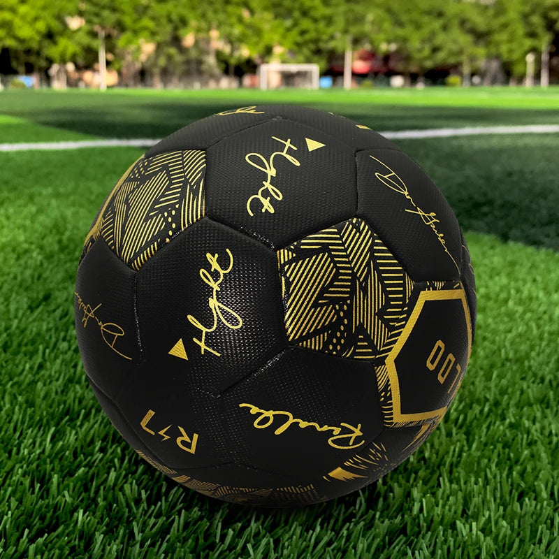 High Quality Black Football Size 5 Adult Outdoor Daily Training