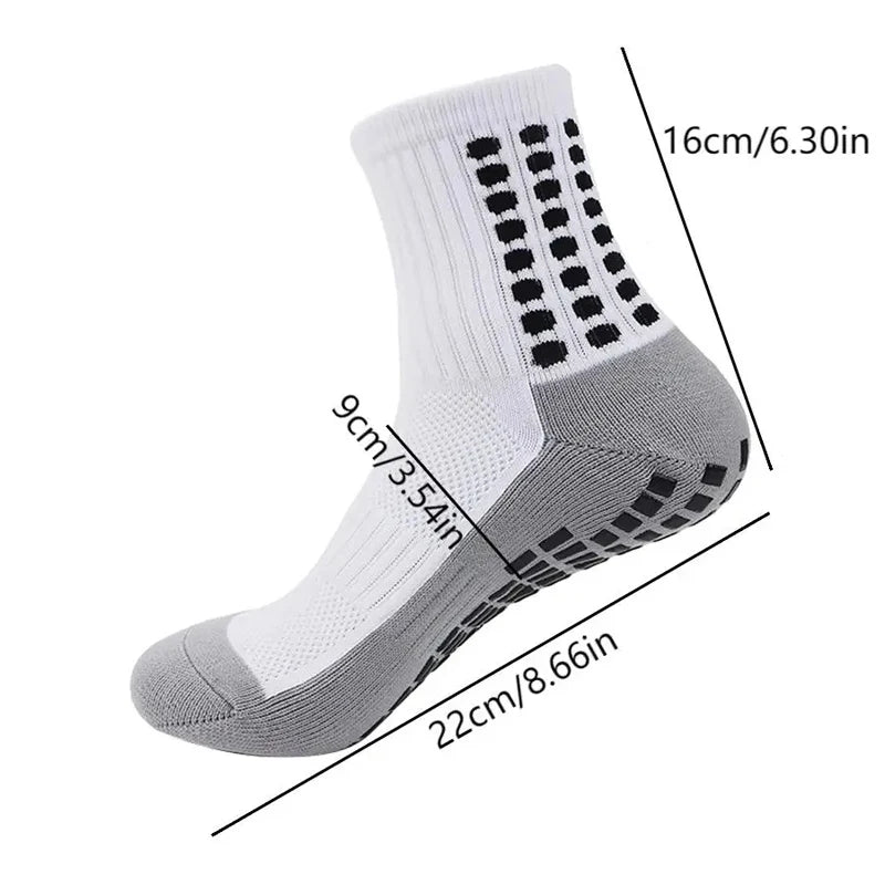 4 PCS Set Anti-Slip Football Socks Sports Leg Sleeves Set Men Women