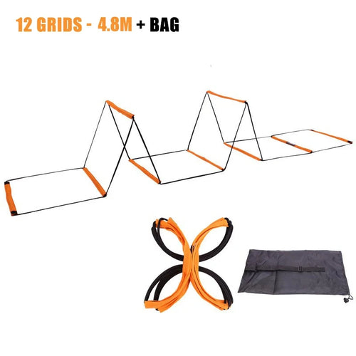 Dual-Purpose Soccer Training Jump Ladder Multifunctional Agility
