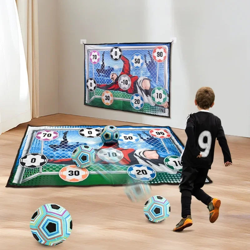 Soccer Game Mat Set Outdoor Indoor Soccer Toys Multiplayer Competitive