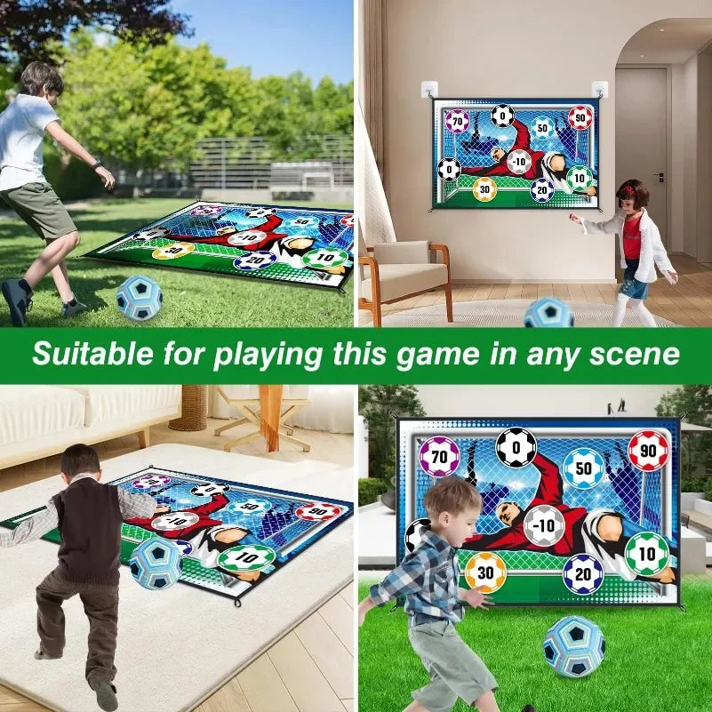 Soccer Game Mat Set Outdoor Indoor Soccer Toys Multiplayer Competitive