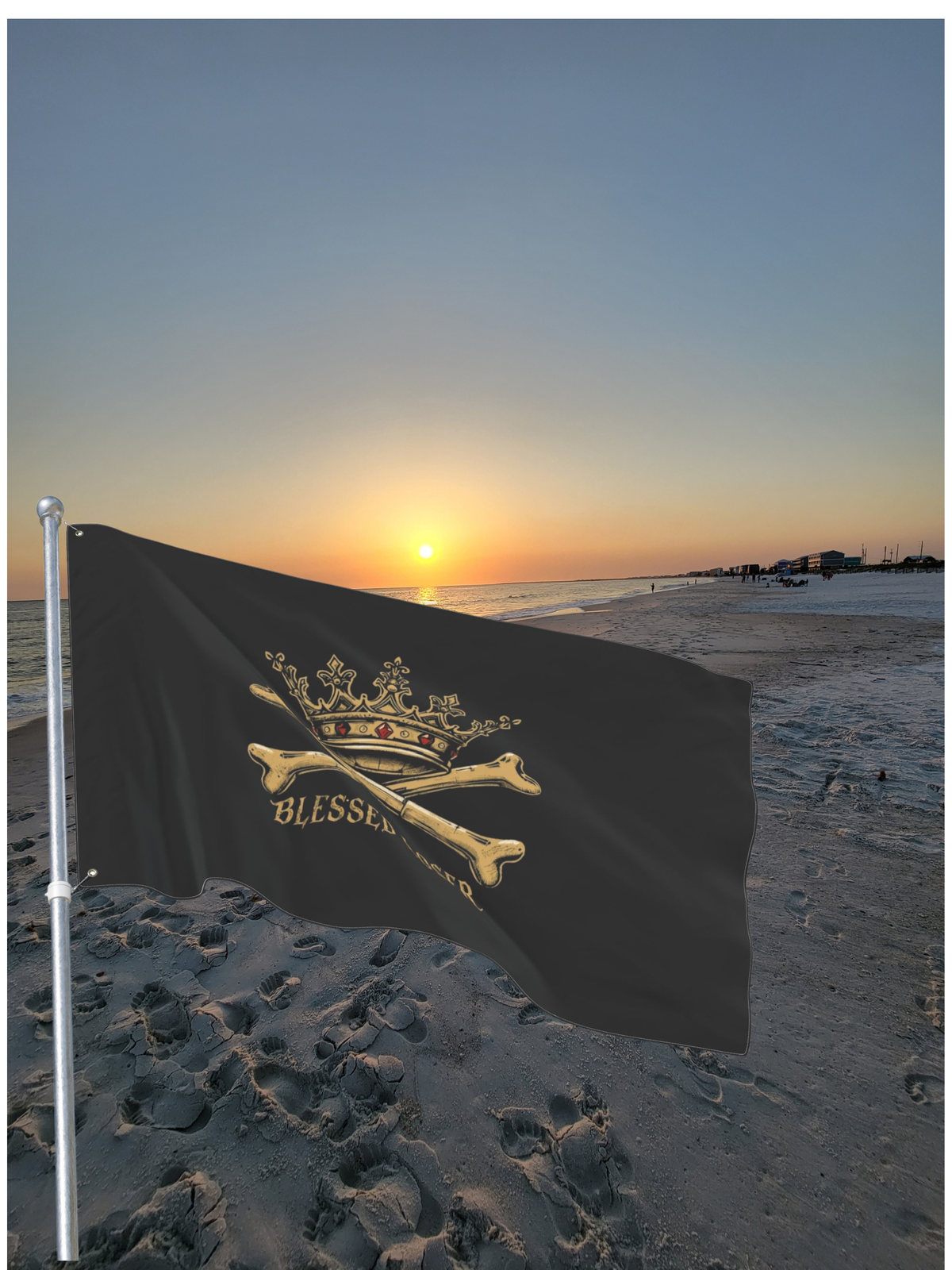 Double-Sided Blessed loser pirate flag
