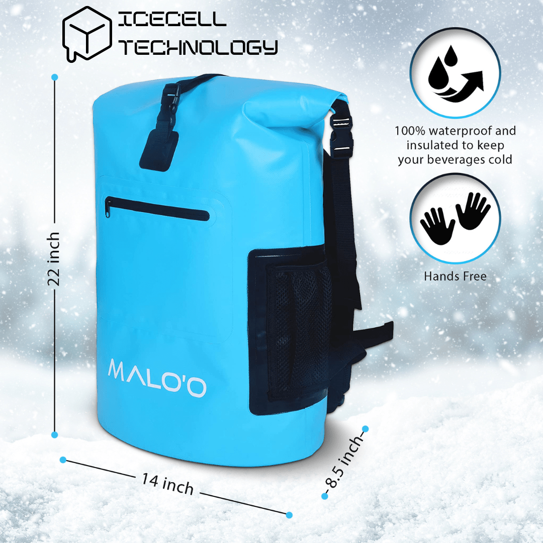 Malo'o 24 Can Insulated Backpack Cooler with IceCell Technology